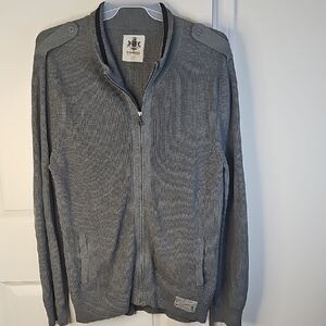 Express‎ Men's Gray Zip-Up Sweater